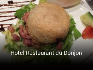 Hotel Restaurant du Donjon plan d'ouverture