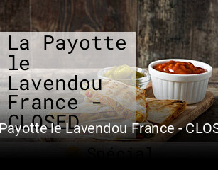 La Payotte le Lavendou France - CLOSED plan d'ouverture