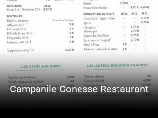 Campanile Gonesse Restaurant heures d'ouverture