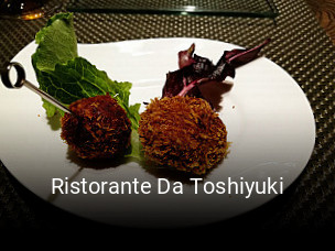 Ristorante Da Toshiyuki plan d'ouverture