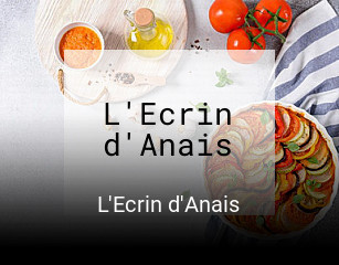 L'Ecrin d'Anais heures d'affaires