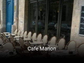 Cafe Marion ouvert