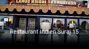 Restaurant Indien Suraj 15 heures d'ouverture