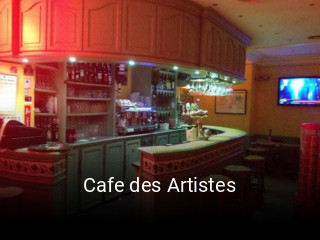 Cafe des Artistes ouvert