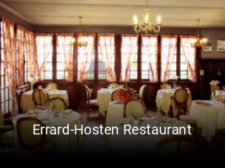 Errard-Hosten Restaurant ouvert