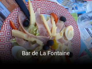 Bar de La Fontaine plan d'ouverture