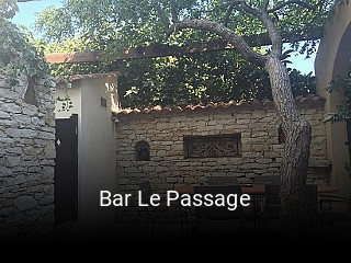 Bar Le Passage plan d'ouverture