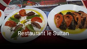 Restaurant le Sultan heures d'ouverture
