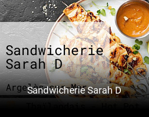 Sandwicherie Sarah D ouvert