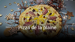 Pizza de la plaine ouvert