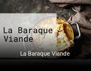 La Baraque Viande heures d'ouverture