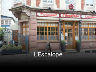 L'Escalope heures d'ouverture