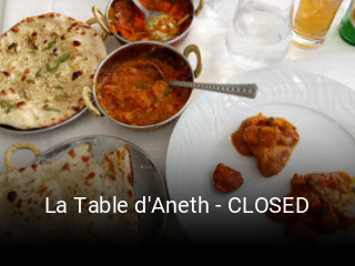 La Table d'Aneth - CLOSED ouvert