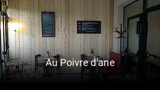 Au Poivre d'ane ouvert