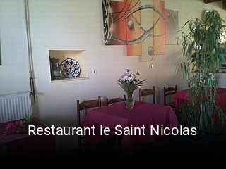 Restaurant le Saint Nicolas heures d'affaires