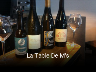 La Table De M's heures d'ouverture