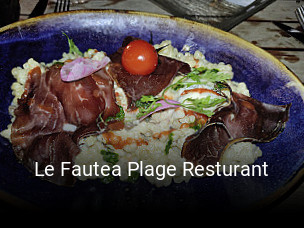 Le Fautea Plage Resturant heures d'affaires