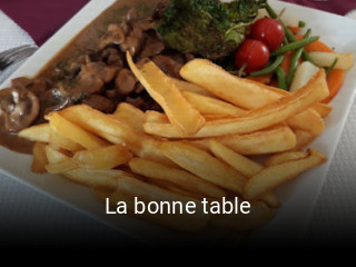 La bonne table ouvert