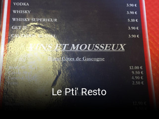 Le Pti' Resto ouvert