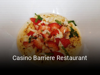 Casino Barriere Restaurant heures d'ouverture