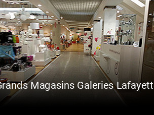 Grands Magasins Galeries Lafayette heures d'ouverture