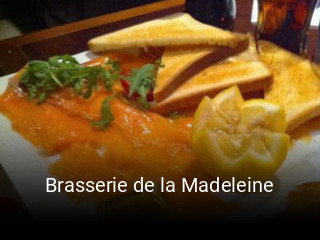 Brasserie de la Madeleine plan d'ouverture