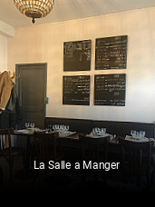 La Salle a Manger heures d'ouverture