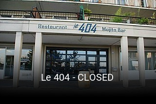 Le 404 - CLOSED heures d'affaires