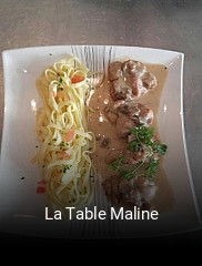 La Table Maline heures d'ouverture