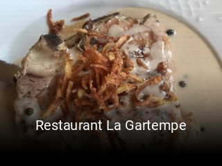 Restaurant La Gartempe plan d'ouverture