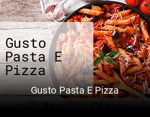 Gusto Pasta E Pizza plan d'ouverture