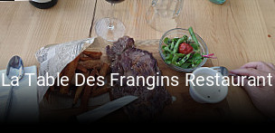 La Table Des Frangins Restaurant heures d'affaires