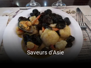 Saveurs d'Asie heures d'affaires