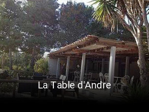 La Table d'Andre ouvert