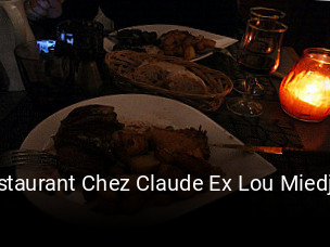 Restaurant Chez Claude Ex Lou Miedjou heures d'affaires