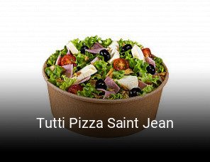 Tutti Pizza Saint Jean plan d'ouverture