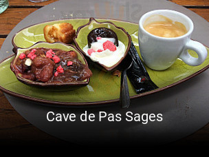 Cave de Pas Sages plan d'ouverture