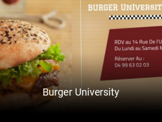 Burger University ouvert