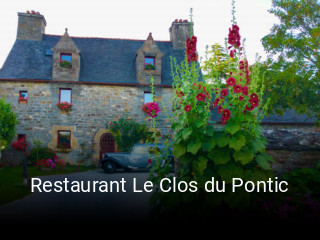Restaurant Le Clos du Pontic heures d'ouverture