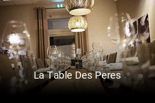 La Table Des Peres ouvert