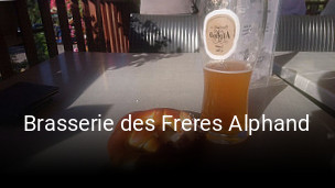 Brasserie des Freres Alphand plan d'ouverture