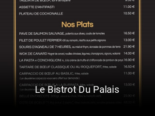 Le Bistrot Du Palais plan d'ouverture