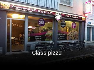 Class-pizza heures d'ouverture