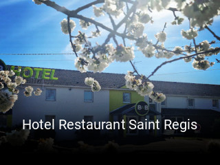 Hotel Restaurant Saint Regis plan d'ouverture