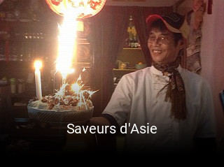 Saveurs d'Asie heures d'affaires