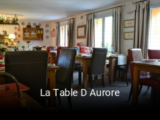 La Table D Aurore ouvert