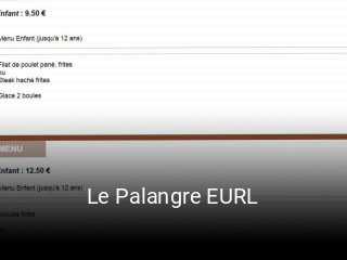 Le Palangre EURL plan d'ouverture