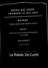 Le Relais De Curtil heures d'ouverture