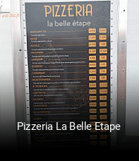 Pizzeria La Belle Etape heures d'ouverture