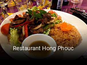 Restaurant Hong Phouc plan d'ouverture